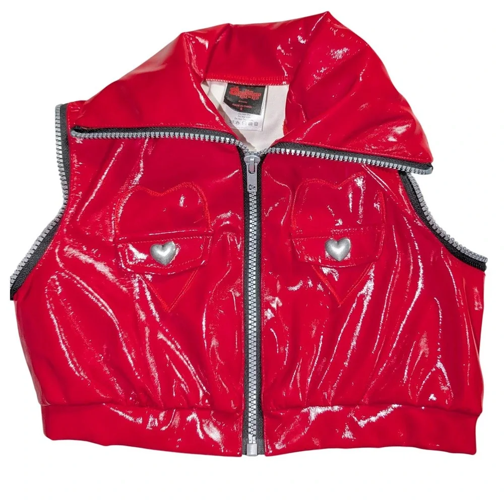 Disney Descendants Rise of Red Girls Small Spirit Halloween Costume Red Vest